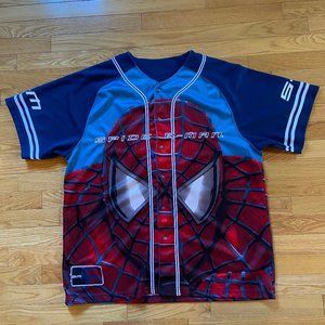 Baseball style Men's Spiderman shirt, size XL